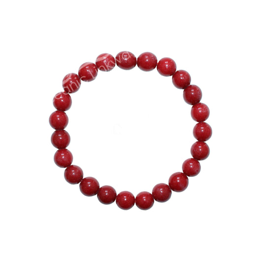 Mountain Jade 8MM Round Beaded Bracelet