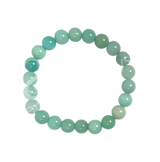 Amazonite 8MM Round Beaded Bracelet
