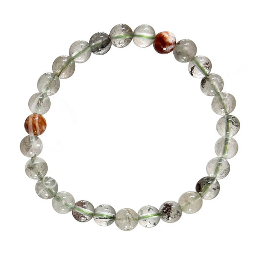 Garden Phantom Quartz 6mm Beaded Bracelets