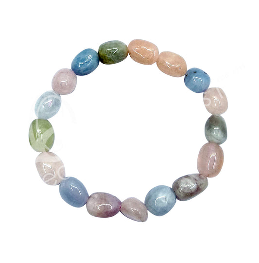 Morganite Beryl 8-10mm Beaded Bracelet