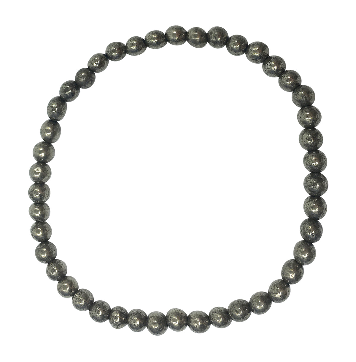 Pyrite 4mm Beaded Bracelets