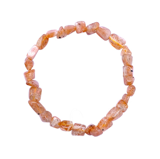 Sunstone 8-10mm Tumbled Stone Bracelets