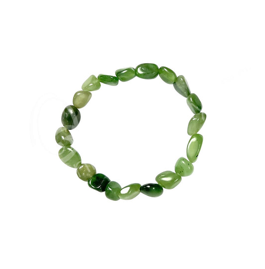 Jade Nephrite 8-13mm Tumbled Stone Bracelets