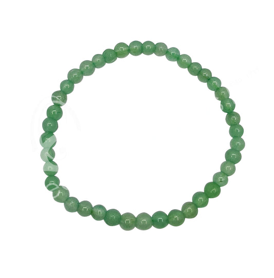 Green Aventurine 4mm Kids Size 6-6.3" Round Beaded Bracelets