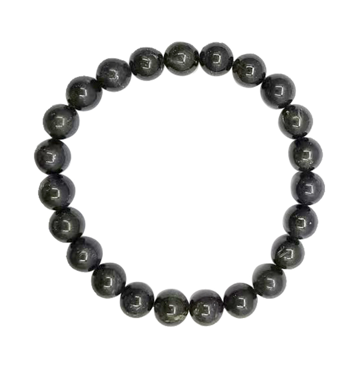 Nuummite 8mm Beaded Bracelet
