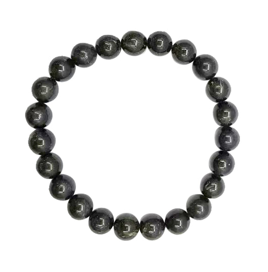 Nuummite 8MM Beaded Bracelet