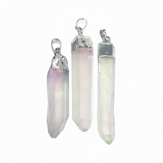 Angel Aura Quartz Point Pendant