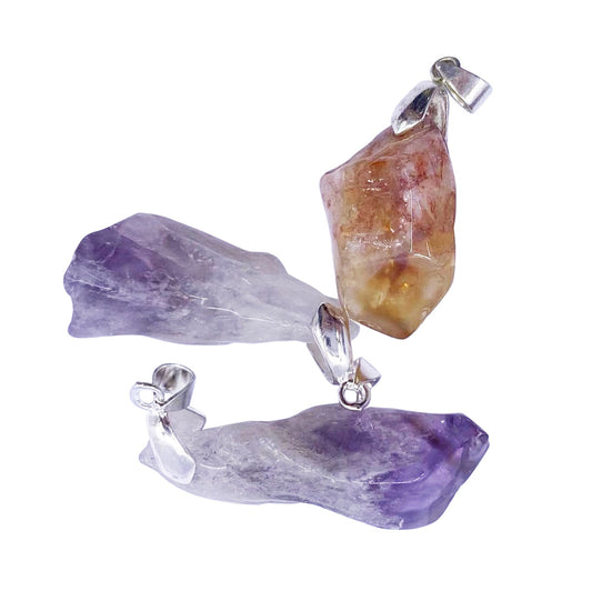 Polished Point With Swivel Bail Plated Pendant