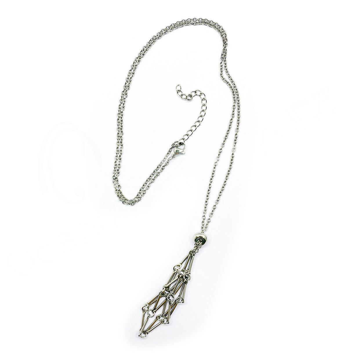 Stainless Steel Net Bag For Stone Pendant 24+2" Necklace