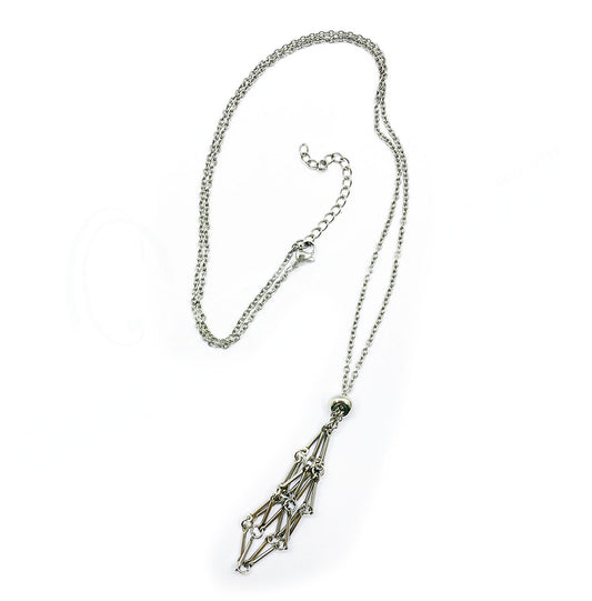 Stainless Steel Net Bag For Stone Pendant 24+2" Necklace