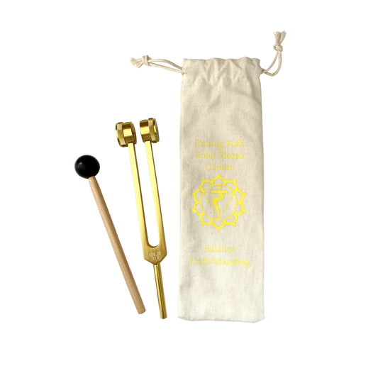 Solar Plexus Chakra Tuned Weighted Yellow Tuning Fork