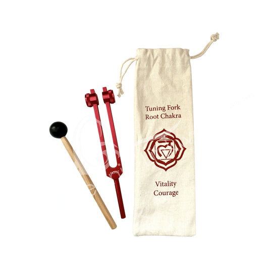 Root Chakra Tuned Weighted Red Tuning Fork