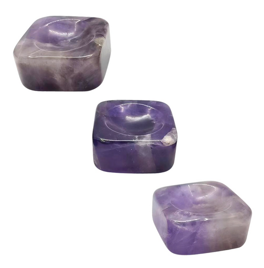 Amethyst Sphere Stand Square 1"