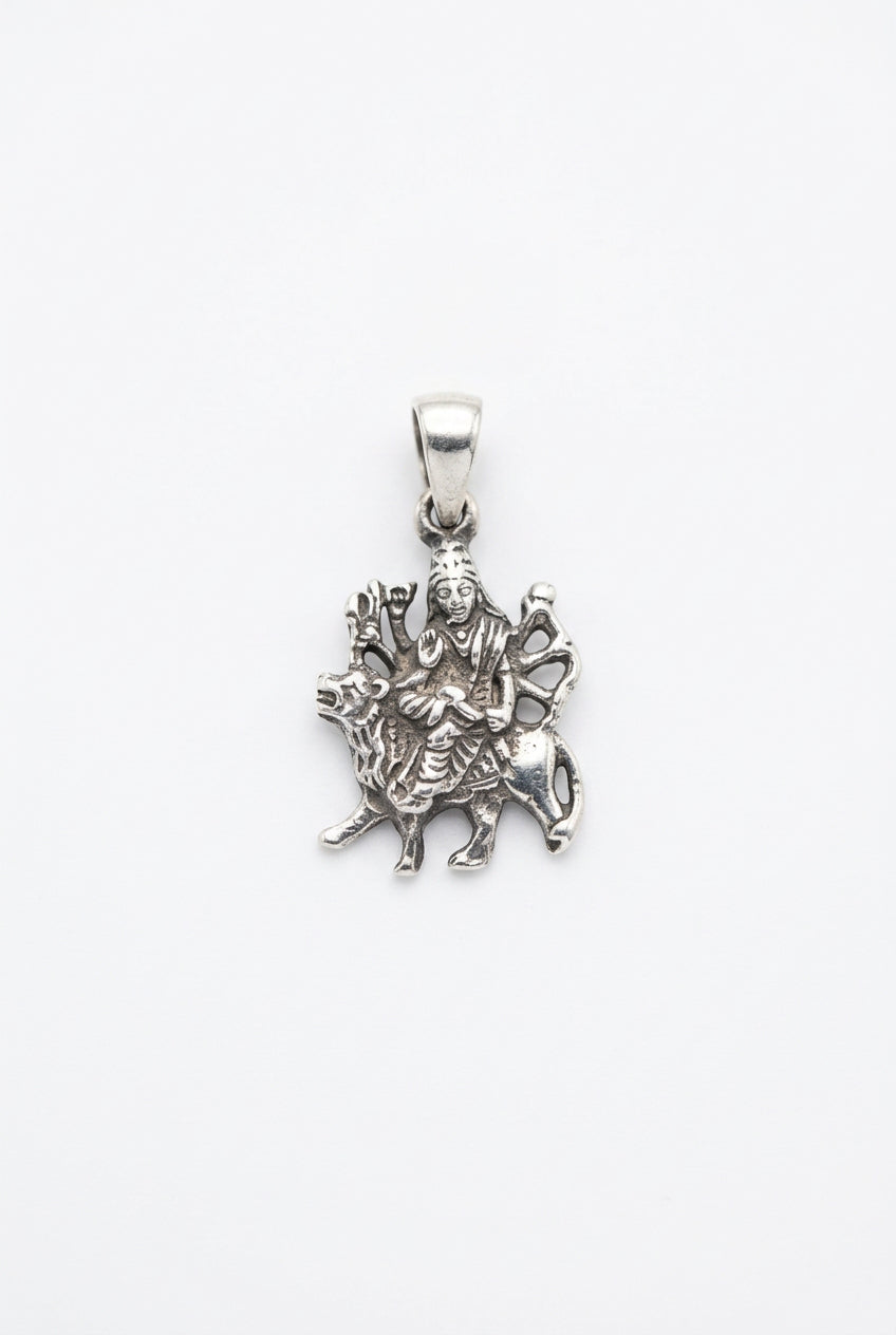 Bhawani ( Durga) Sterling Silver Pendant at Namaste Bookshop near Union Square, NYC