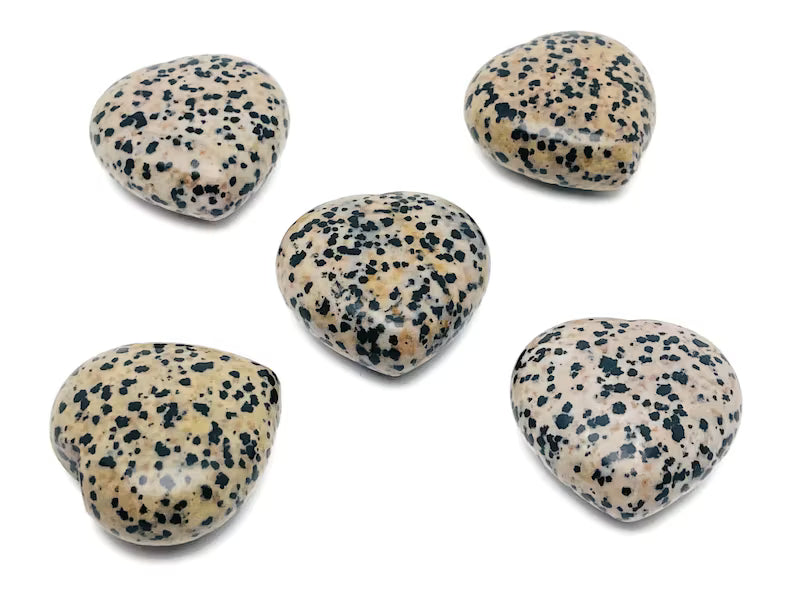 Dalmatian Jasper 30MM Heart