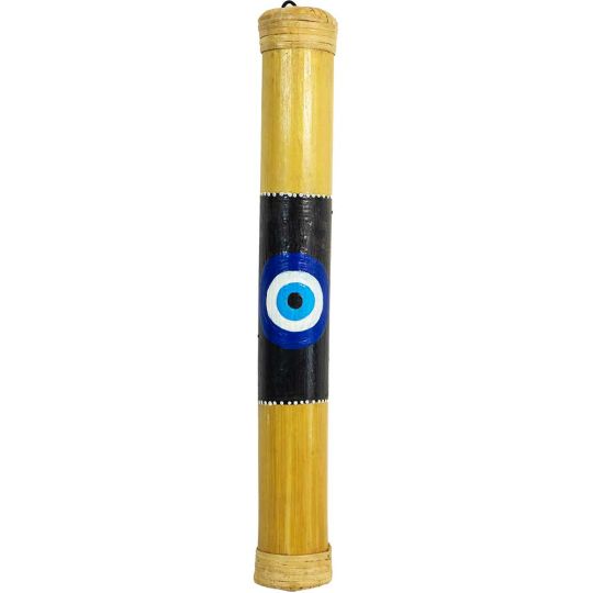 Evil Eye Bamboo Painted Rainstick - Small