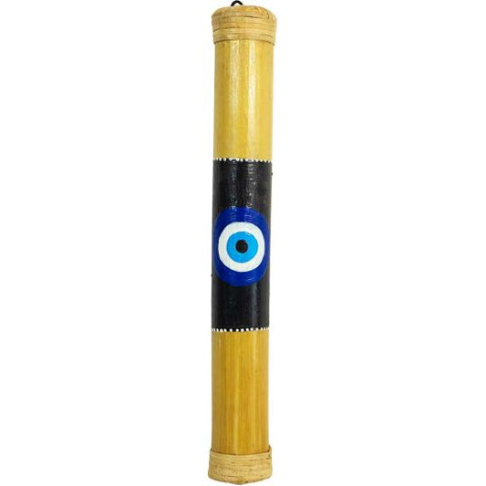 Evil Eye Bamboo Painted Rainstick - Small