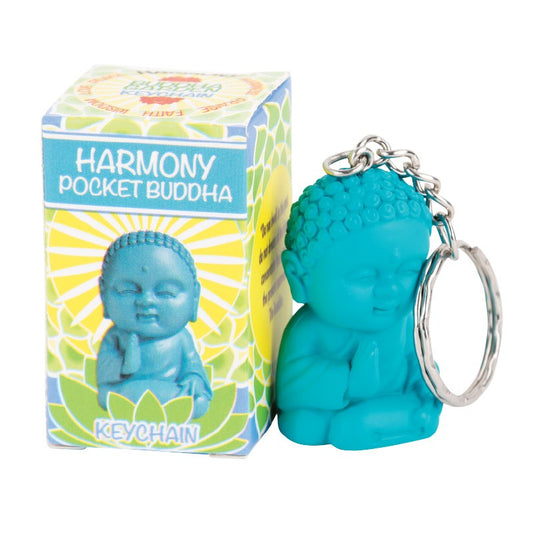 HARMONY BUDDHA POCKET KEYCHAIN