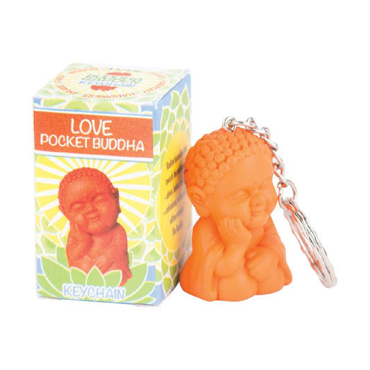 LOVE BUDDHA POCKET KEYCHAIN