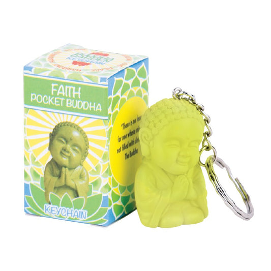 FAITH BUDDHA POCKET KEYCHAIN