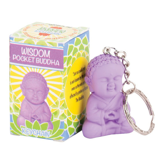 WISDOM BUDDHA POCKET KEYCHAIN