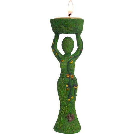Nurturing Goddess Polyresin T-Light Candle Holder