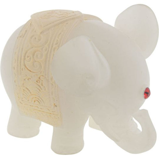 Elephant White Feng Shui Polyresin Figurine