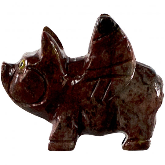 Angel Pig Dolomite Spirit Animal 1.25-inch - Peru