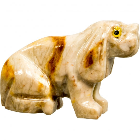 Dog Dolomite Spirit Animal 1.25-inch - Peru