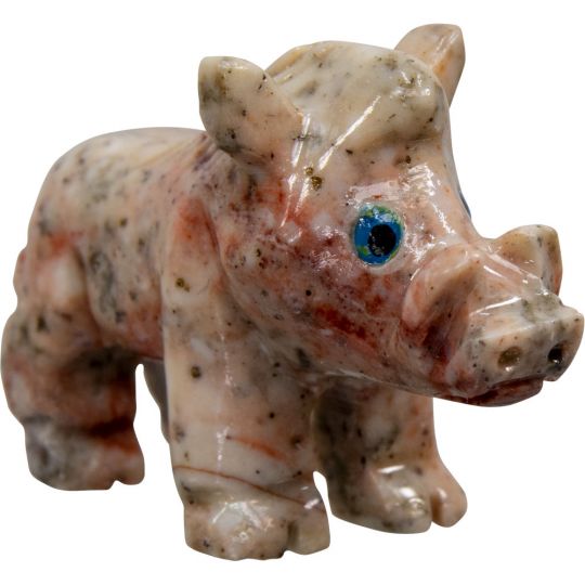 Wild Boar Dolomite Spirit Animal 1.25-inch - Peru