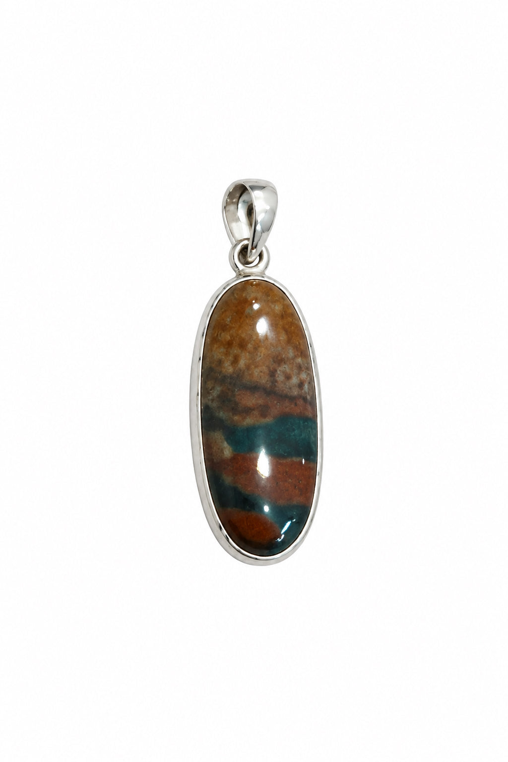 Bloodstone Sterling Silver Pendant