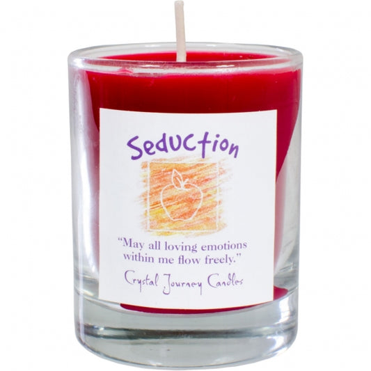Seduction Soy Herbal Filled Votive Candle in Glass Holder