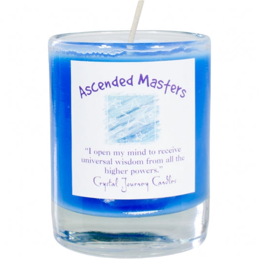 Ascended Masters Soy Herbal Filled Votive Candle in Glass Holder