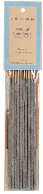 Auroshikha Gum Copal Natural Resin Incense Sticks (10)