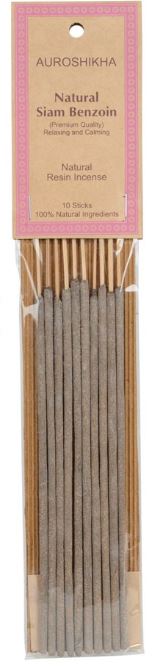 Auroshikha Siam Benzoin Natural Resin Incense Sticks (10)
