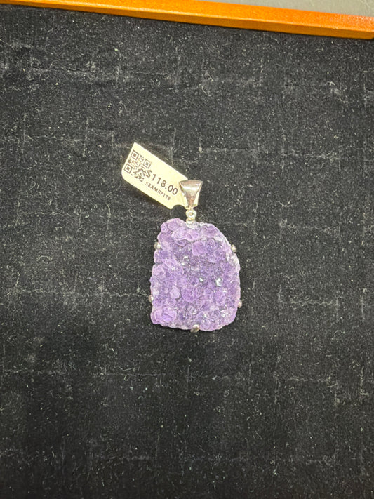Amethyst Sterling Silver Pendant