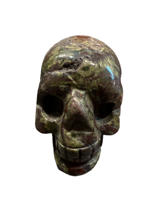 Dragon Blood Jasper Crystal Skull Shaped 50mm