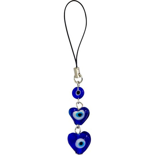 Triple Heart - Evil Eye Talisman Cell Holder