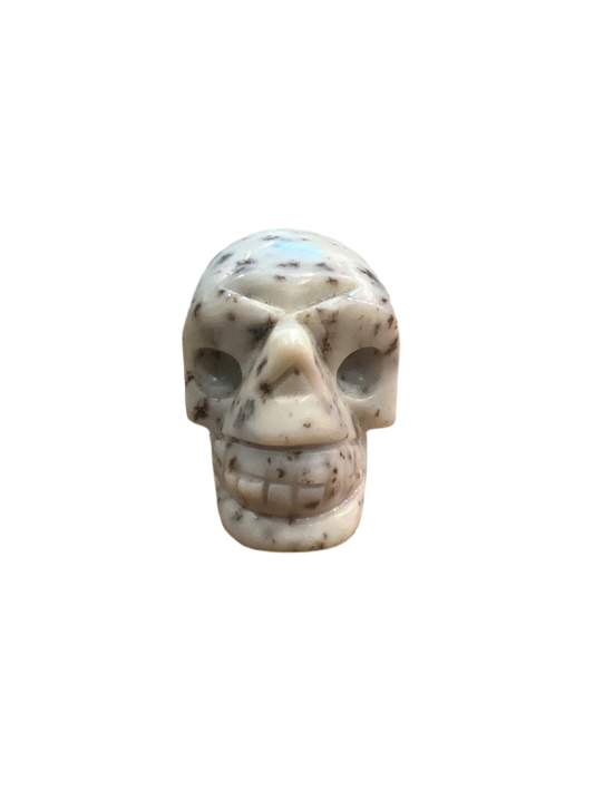 White Jasper Crystal Skull Shaped 50mm