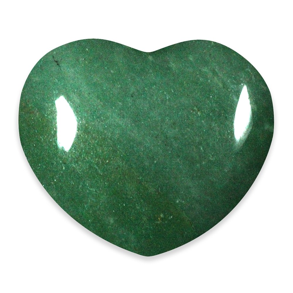 Aventurine 45mm Puffed Heart