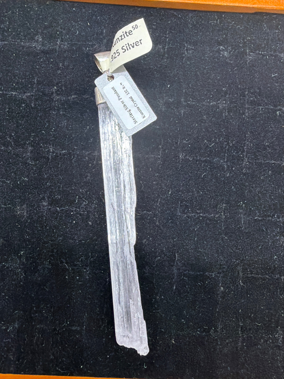 Kunzite .925 Sterling Silver Pendant