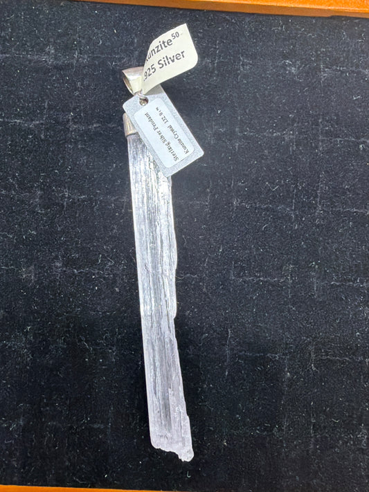 Kunzite .925 Sterling Silver Pendant