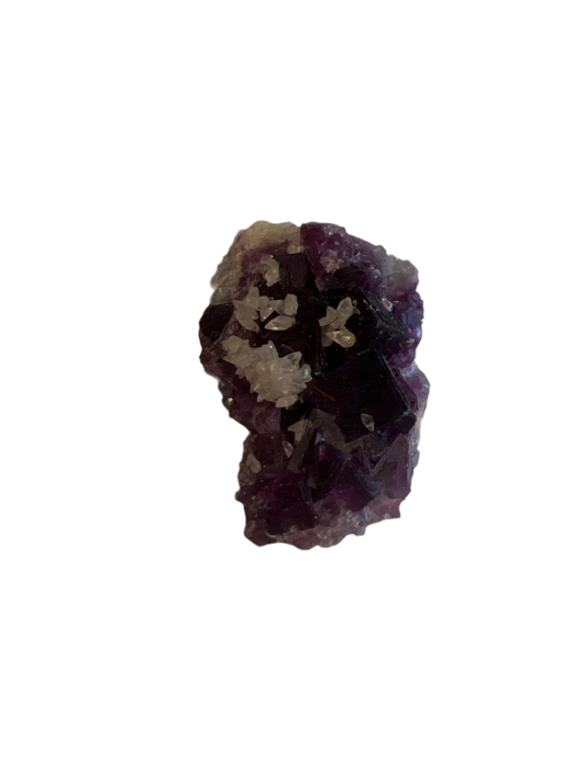 Raw Purple Fluorite Druzy Crystal