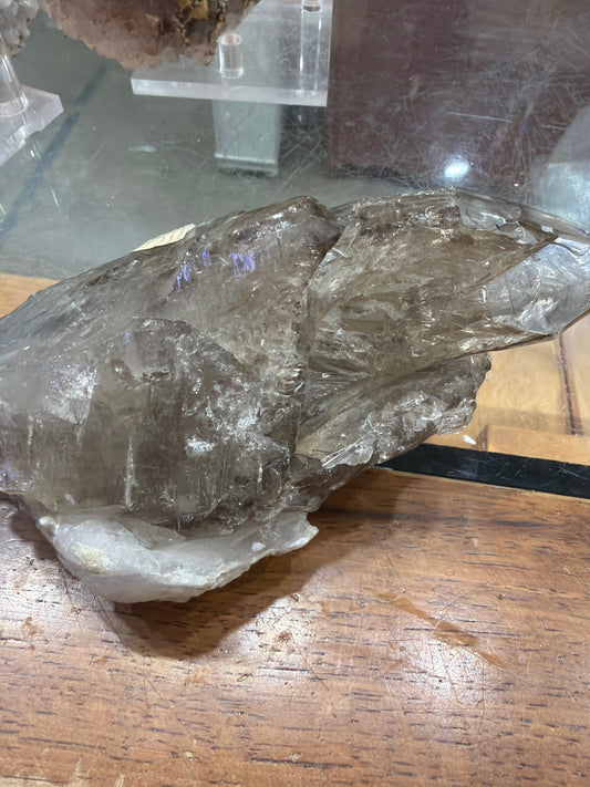 Smoky Elestial Enhydro Quartz