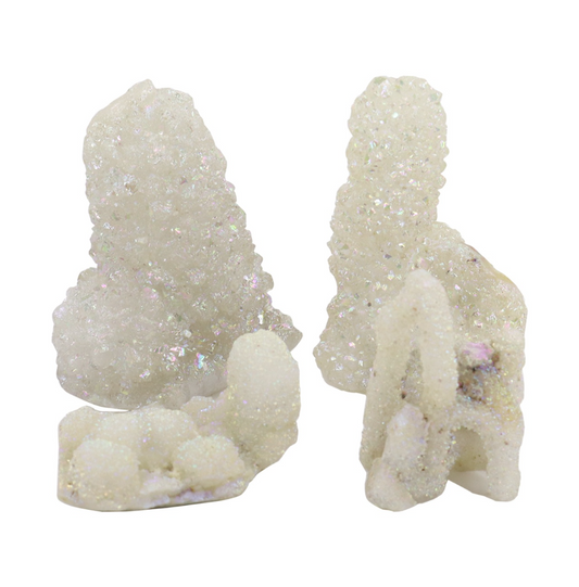 Angel Aura Chalcedony Stalactite Quartz Specimens