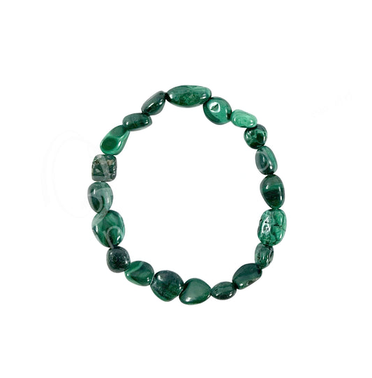 Malachite 8-10mm Tumbled Stone Bracelets