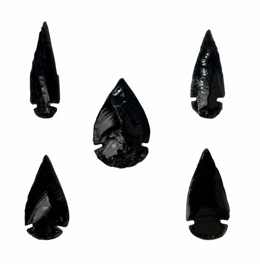 Black Obsidian Arrowhead Mexico 2-2.5"