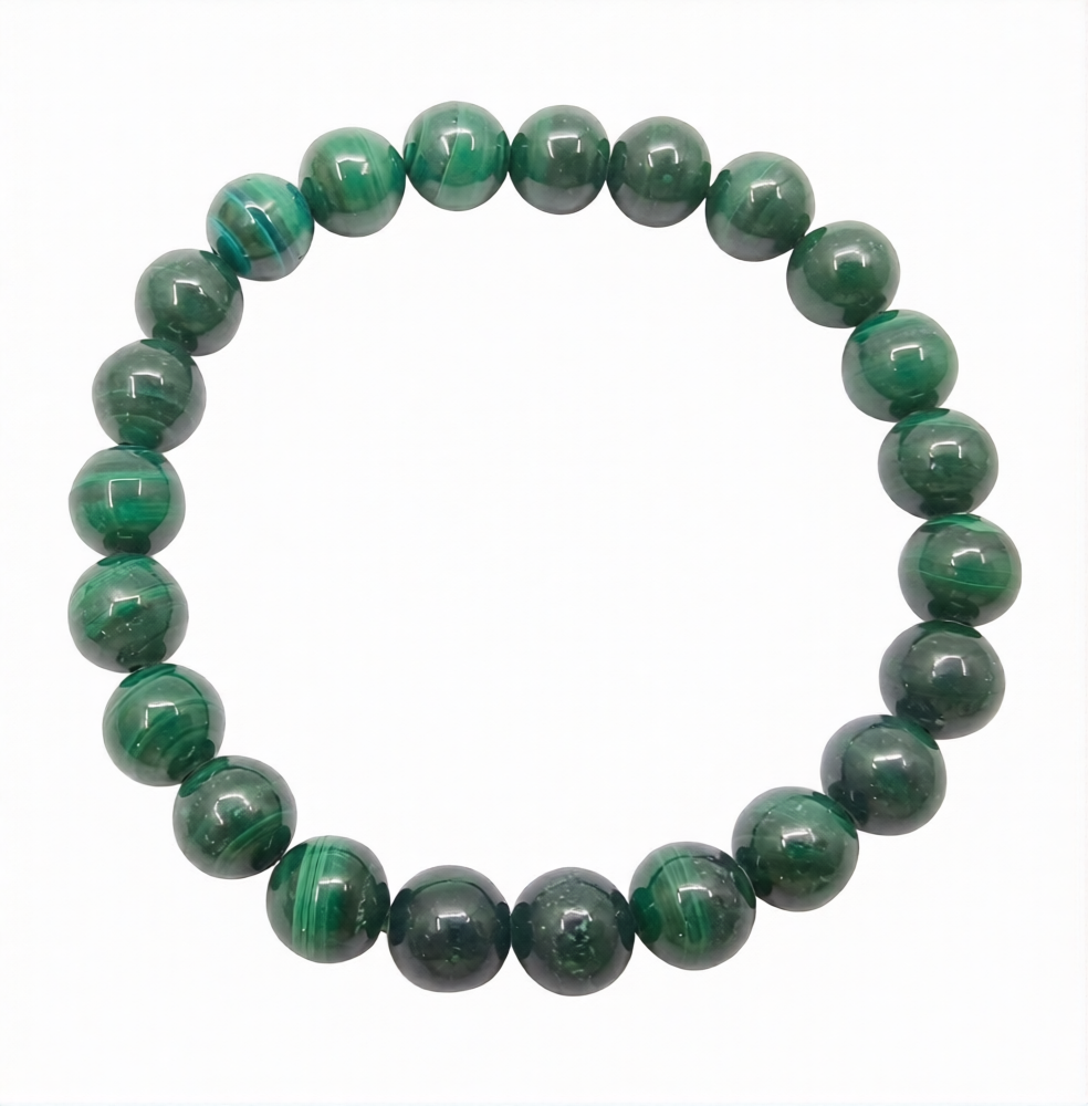 Malachite 9-10MM Round Beaded Bracelets