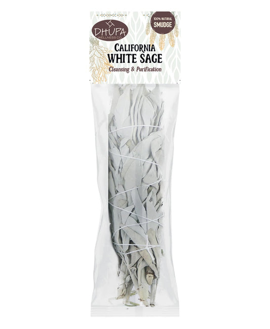 California White Sage 6" Smudge Stick - Pack of 1