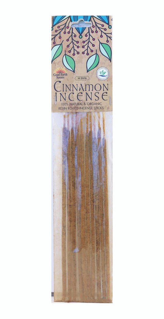 Cinnamon Organic Resin Rolled Incense Sticks (10)